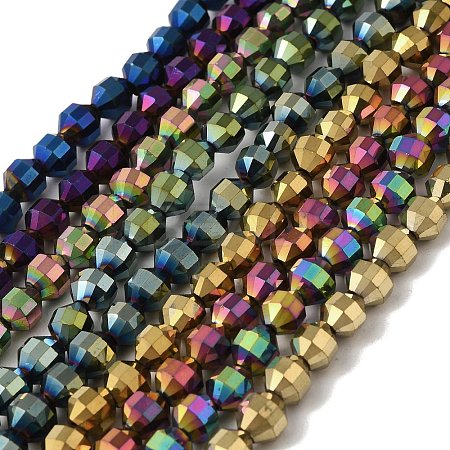 Electroplated Synthetic Non-magnetic Hematite Beads Strands G-I364-L01-1
