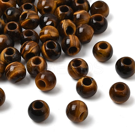 Natural Tiger Eye Beads G-T092-12mm-01-1