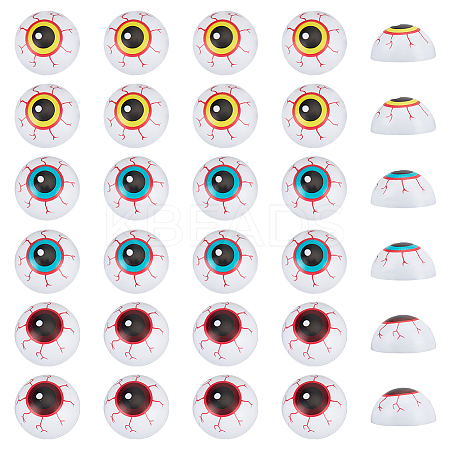 30Pcs 3 Colors Resin Eye with Bloodshot Accessory for Doll Eye Makings DIY-PH0029-67-1
