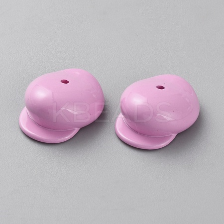 Opaque Acrylic Beads MACR-WH0007-135F-1