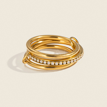 304 Stainless Steel Finger Rings for Women GN6339-1