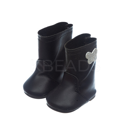 PU Leather Doll Rainshoes DOLL-PW0001-304-02-1