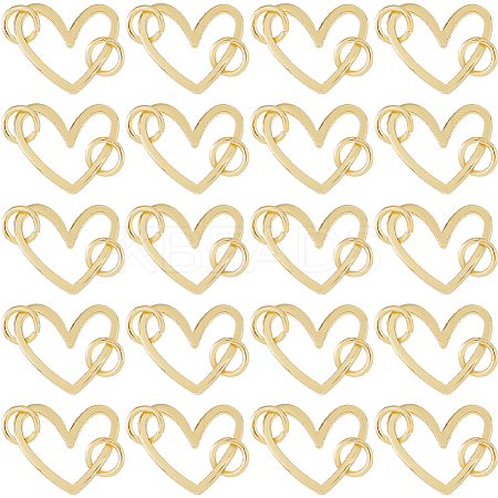 20Pcs Brass Pendants PALLOY-HS00023-1