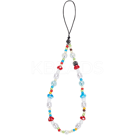 Resin Lanyard Wrist Strap Phone Star Charms Straps DIY-WH20003-13-1