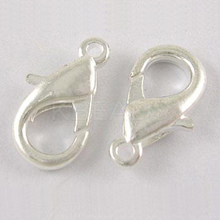 Zinc Alloy Lobster Claw Clasps PALLOY-R042-305-S-NF-1