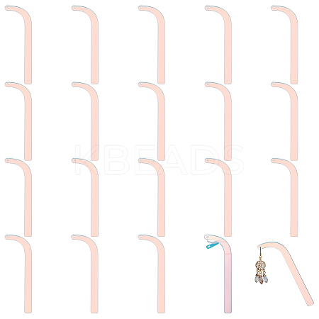 20Pcs Acrylic Earring Try-On Stick ODIS-FG0001-88B-1