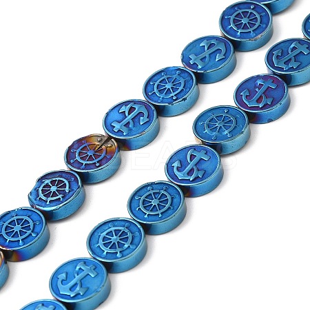 Electroplate Synthetic Non-magnetic Hematite Beads Strands G-E602-02B-1