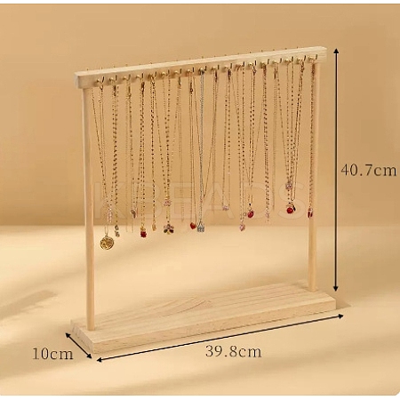 Wooden Necklace Display Stands PW-WG23656-04-1