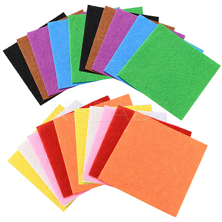 10Pcs 10 Colors Bon-woven Felt Fabric DIY-WH20048-053-1