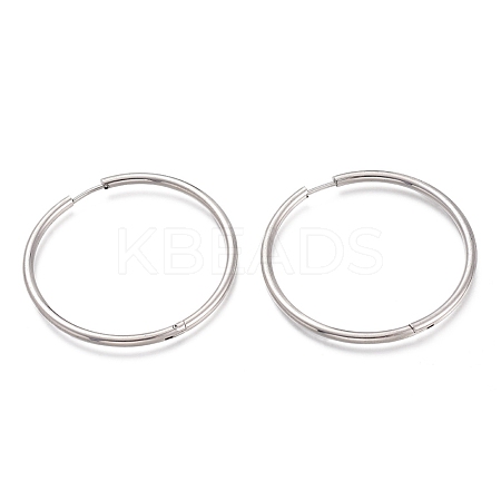 Tarnish Resistant 201 Stainless Steel Huggie Hoop Earrings EJEW-O095-02F-1