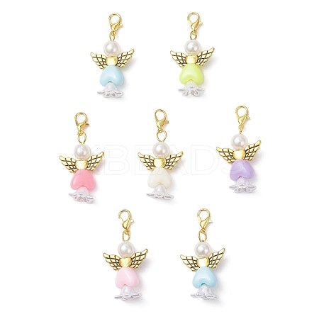 Acrylic Pendant Decorations HJEW-JM04019-02-S-1