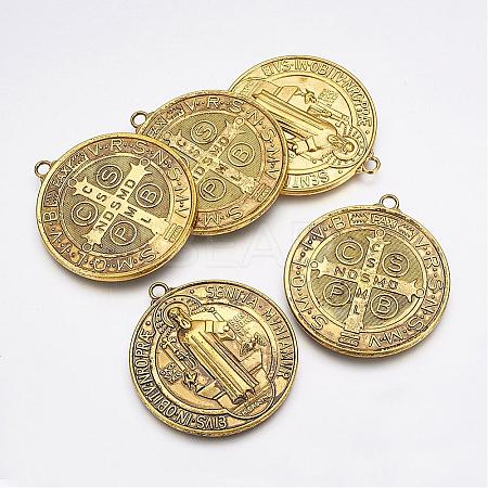 Tibetan Style Alloy Big Pendants TIBEP-A17171-AG-LF-1