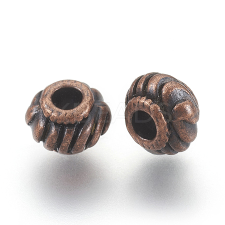 Tibetan Style Spacer Beads LS-TIBEB-Q39-R-FF-1