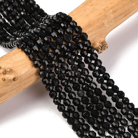 Natural Obsidian Beads Strands G-A260-A22-01-1