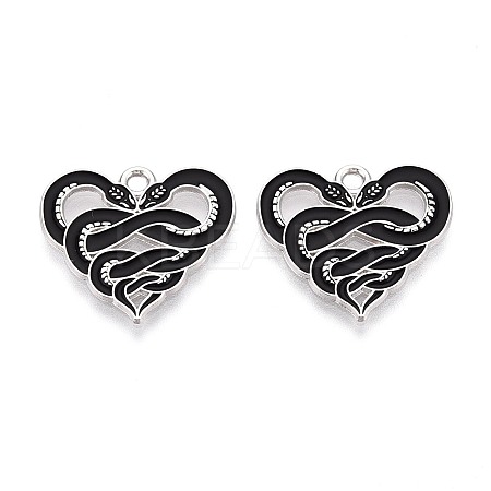 Halloween Theme Alloy and Enamel Pendants ENAM-T021-30F-01-1