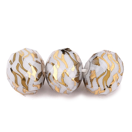 Electroplate Glass Beads EGLA-N026-01A-Q02-1