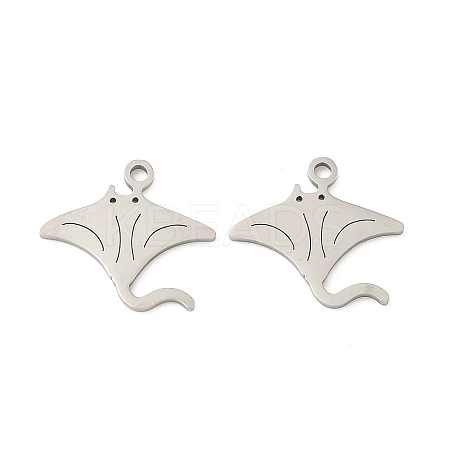 201 Stainless Steel Pendants STAS-P428-04B-P-1