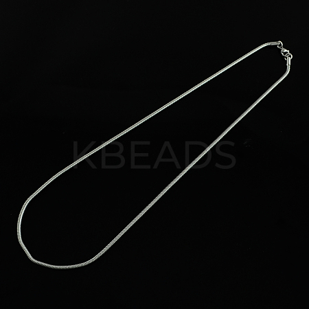 Tarnish Resistant 304 Stainless Steel Snake Chain Necklaces LS-STAS-S029-09-1