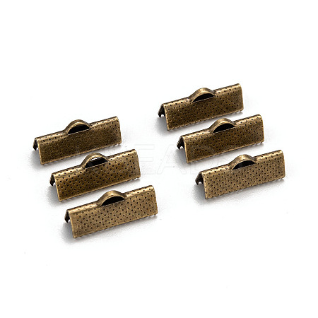 Iron Ribbon Crimp Ends IFIN-S008-AB-NF-1