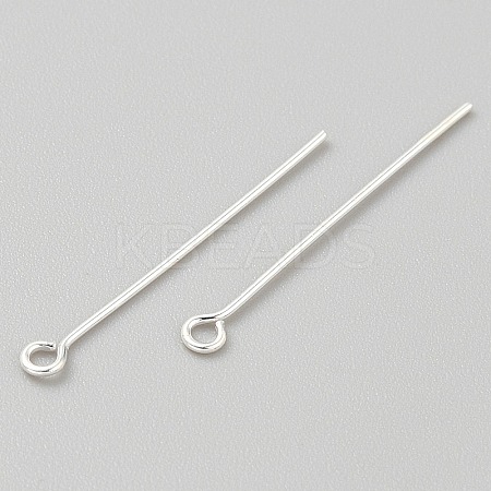 925 Sterling Silver Eye Pins STER-WH0019-25C-03-1