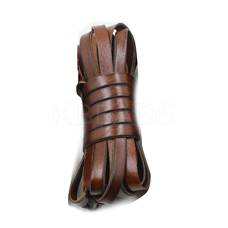 Soft Flat Leather Jewelry Cord WL-WH0008-02C-02-1