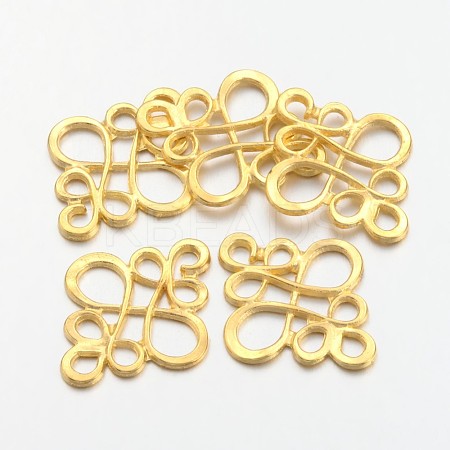 Tibetan Style Links Connectors X-TIBE-4876-G-RS-1
