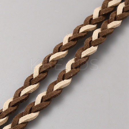 5 Yards Braided Flat Faux Suede Cord LW-TAC0001-02C-1