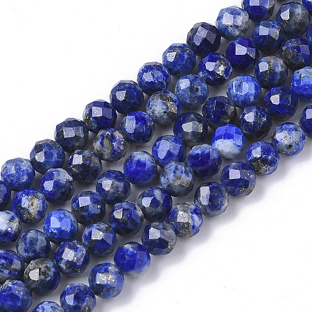 Natural Lapis Lazuli Beads Strands X-G-S361-4mm-006-1