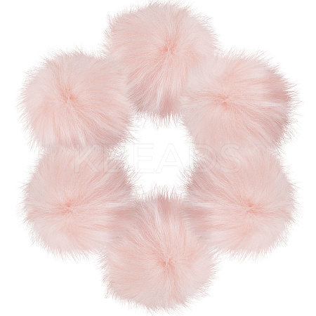Faux Fox Fur Soft Pompom Ball DIY-WH20002-620A-07-1