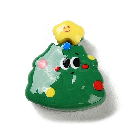 Christmas Theme Opaque Resin Decoden Cabochons LS-RESI-F053-C05-1