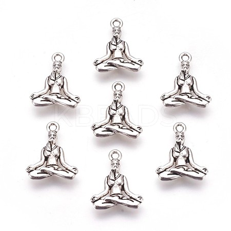 Tibetan Style Alloy Pendants TIBEP-A36593-AS-NR-1