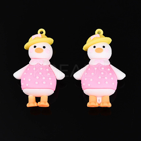 PVC Cartoon Duck Doll Pendants KY-C008-05-1