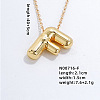 Stainless Steel Party Balloon Letter Pendant Cable Chain Necklaces for Women YF1942-6-1
