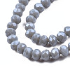 Electroplate Glass Beads Strands EGLA-A044-P8mm-A10-3