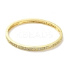 Brass Micro Pave Clear Cubic Zirconia Hinged Bangles for Women BJEW-Z061-15B-2