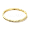 Brass Micro Pave Clear Cubic Zirconia Hinged Bangles for Women BJEW-Z061-15B-2