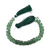 Top Drilled Faceted Triangle Natural Green Strawberry Quartz Beads Strands GG-NH0010-D01-01-4