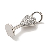 Brass Micro Pave Cubic Pendants KK-U027-07P-01-2