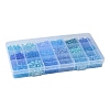 AB Color Plated Glass Bugle Beads SEED-FS0001-22-3