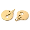 PVD Vacuum Plating 304 Stainless Steel Pendants STAS-Z042-17G-2