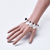 Spiral Shell Stretch Charm Bracelets BJEW-JB04114-5