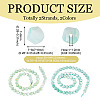 2 Strands 2 Colors Anti-Tarnish Electroplate Glass Beads Strands GLAA-TA0003-67-4