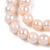 Electroplate Opaque Glass Beads Strands GLAA-T032-P6mm-AB09-2