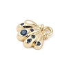 Brass Micro Pave Cubic Zirconia Charms KK-M326-20A-G-2