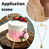 10Pcs ABS Plastic Imitation Pearl & Alloy Enamel Pendant Decorations HJEW-BC00078-5