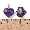 Natural Amethyst Pendants G-B188-04P-02-3