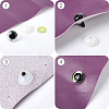 60 Sets 5 Colors Half Round ABS Plastic Doll Craft Eyes DIY-GF0010-67B-5