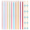 1 Set Aluminum Tunisian Crochet Hooks DIY-NB0010-84-1