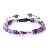 Bohemian Style Natural Banded Agate/Striped Adjustable Braided Bracelets for Women JX4238-6-1