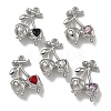 Rack Plating Alloy Rhinestone Pendants PALLOY-F312-19P-1